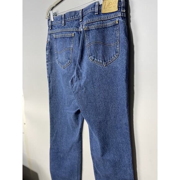 Lee Carpenter Jeans VTG Made in USA Union Straight Leg Medium Wash Men 35x30 - Picture 12 of 13